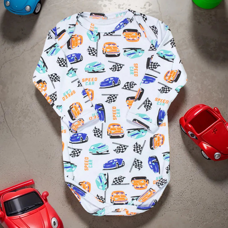 Body para Bebê Manga Longa Estampadinho - Até 12 meses