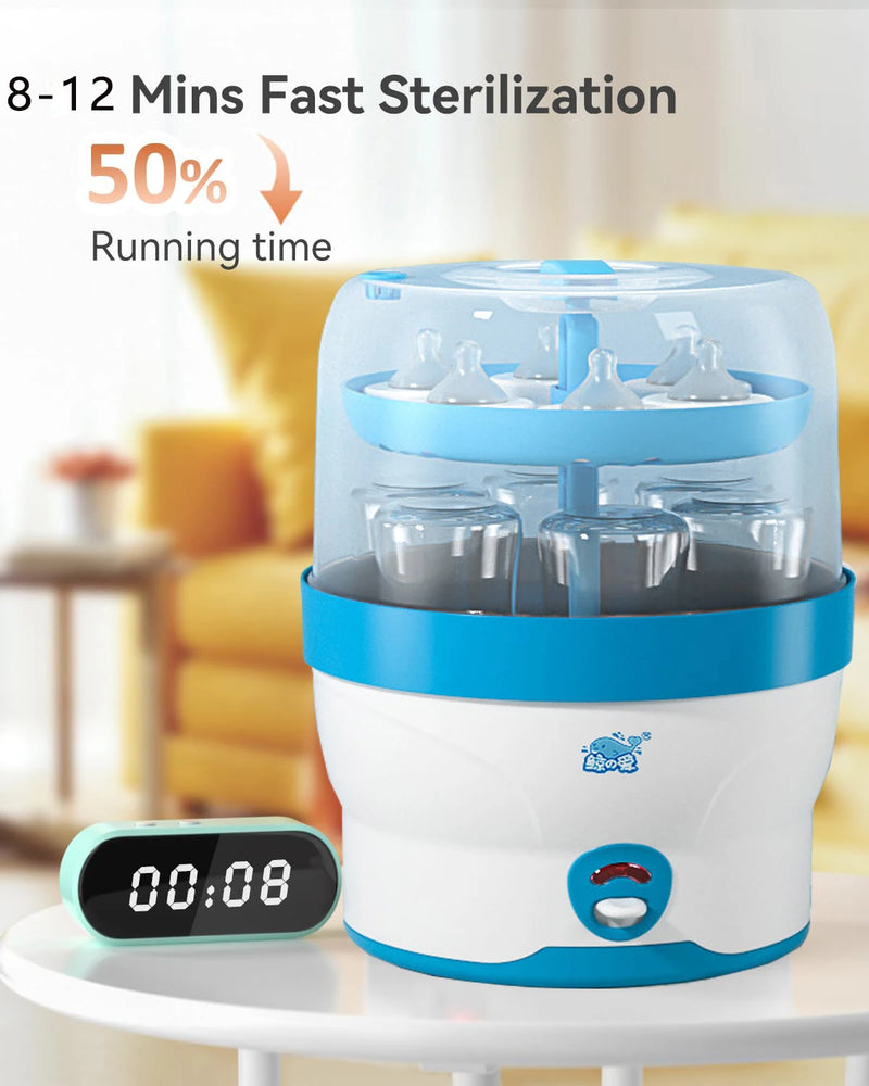 Esterilizadores de mamadeira de bebê de grande capacidade com controle automático de desligamento Acessórios para bebês Plugue UE AU Acessórios para bebês