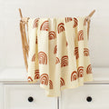 Urso de pelúcia musselina swaddle cobertor do bebê super macio 70% bambu 30% algodão orgânico 2 camadas infantil swaddle envoltório cobertor