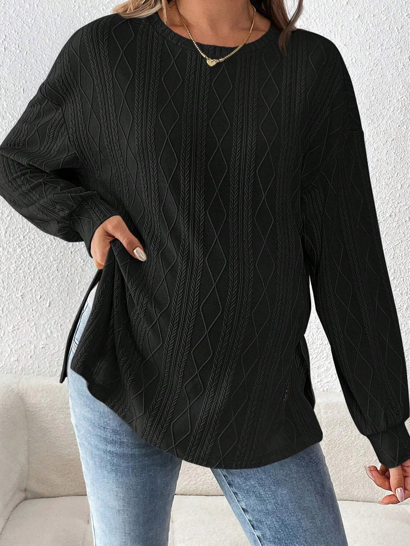 Mulheres grávidas roupas camisetas roupas para grávidas usam em torno do pescoço manga longa monocromático lazer diário camiseta
