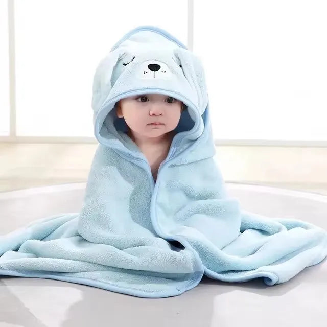 Toalha de banho com capuz para bebê, Cobertor macio, Roupão bonito para criança, Envoltório Swaddle para meninos e meninas