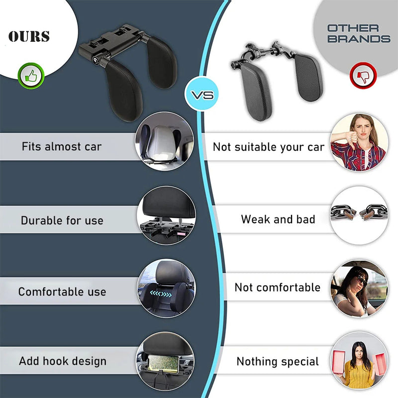 Assento de carro encosto de cabeça viagem resto pescoço travesseiro solução de apoio crianças assento de automóvel cabeça almofada travesseiro de carro para crianças e adultos