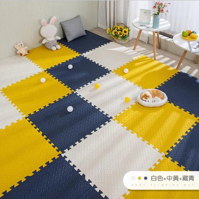 Esteira do jogo do enigma para o bebê e a criança, 16pcs, esteira do enigma, telhas de bloqueio do exercício, telhas de assoalho, brinquedo, tapete macio, 30x30x1cm