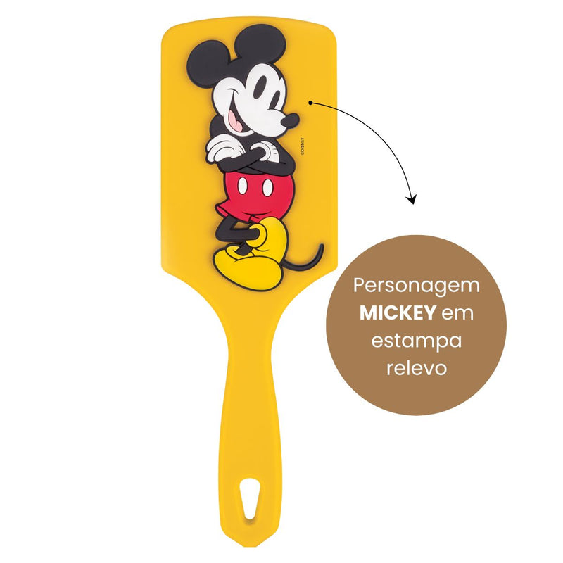 Escova De Cabelo Raquete Coleção Disney Mickey 3D Marco Boni (MB7121V)