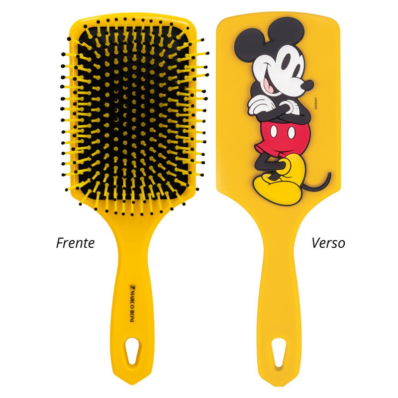 Escova De Cabelo Raquete Coleção Disney Mickey 3D Marco Boni (MB7121V)