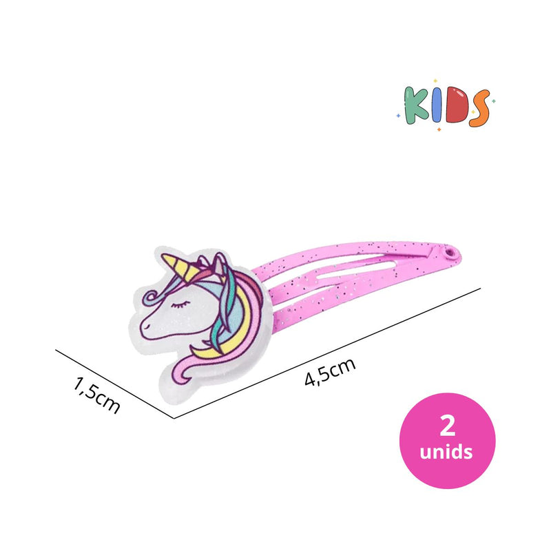 Kit 2 Presilhas Cabelo Pequena Kids Stickers Marco Boni (MB8166V)