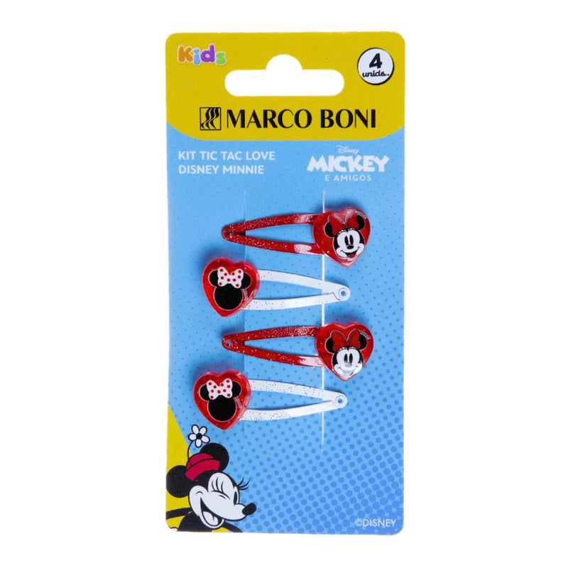 Kit 4 Tic Tac Cabelo Coleção Love Disney Minnie Marco Boni (MB8564V)