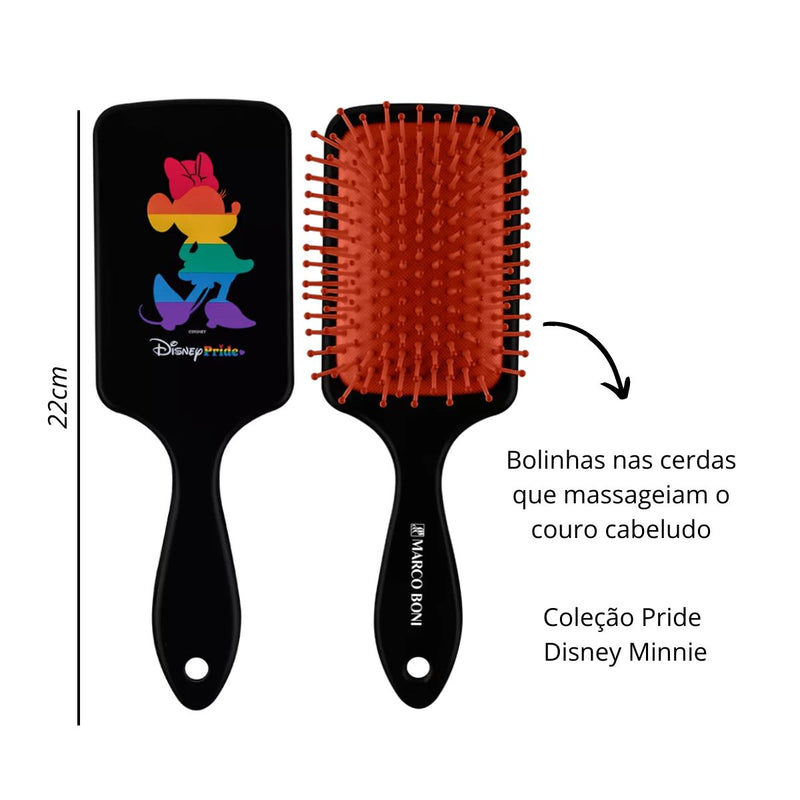 Escova De Cabelo Raquete Coleção Disney Pride Marco Boni (MB7109V)