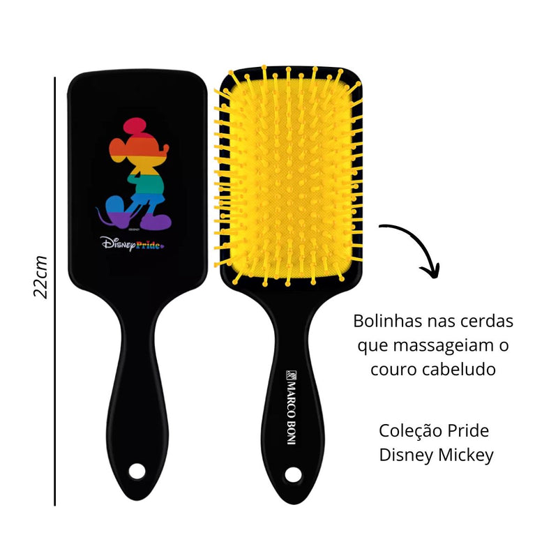 Escova De Cabelo Raquete Coleção Disney Pride Marco Boni (MB7109V)