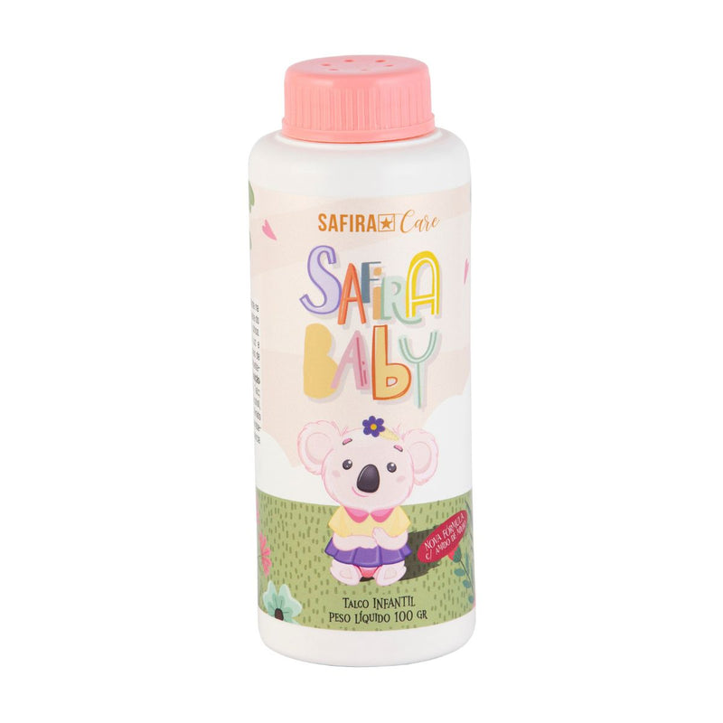 Talco Perfumado Infantil 100g Cuidado E Proteção Safira Baby (SA97528V)