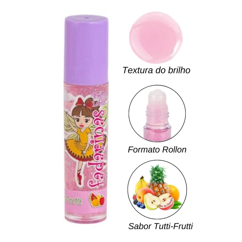 Brilho Labial Rollon Coleção Fadarinas Tutti Frutti Safira (SA62021V)