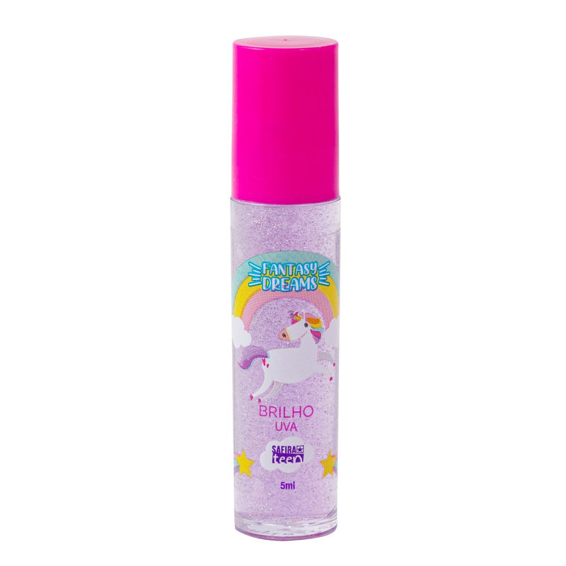 Brilho Labial Infantil Sabor Uva Coleção Unicórnio Safira (SA98334V)