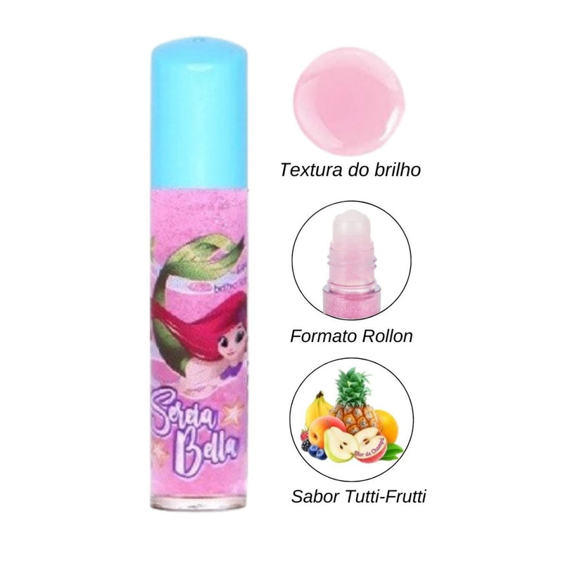 Brilho Labial Teen Coleção Sereia Bella Tutti Frutti Safira (SA7369V)