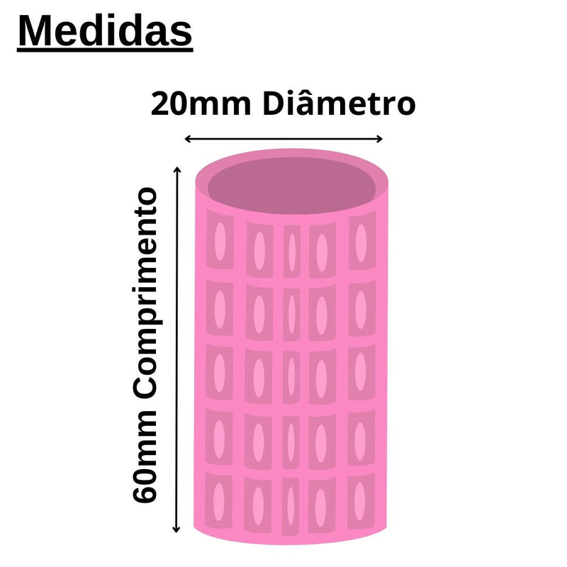 Kit com 6 Modelador de Cachos 20mm  Autoaderente - Bonitta (MB579BT)