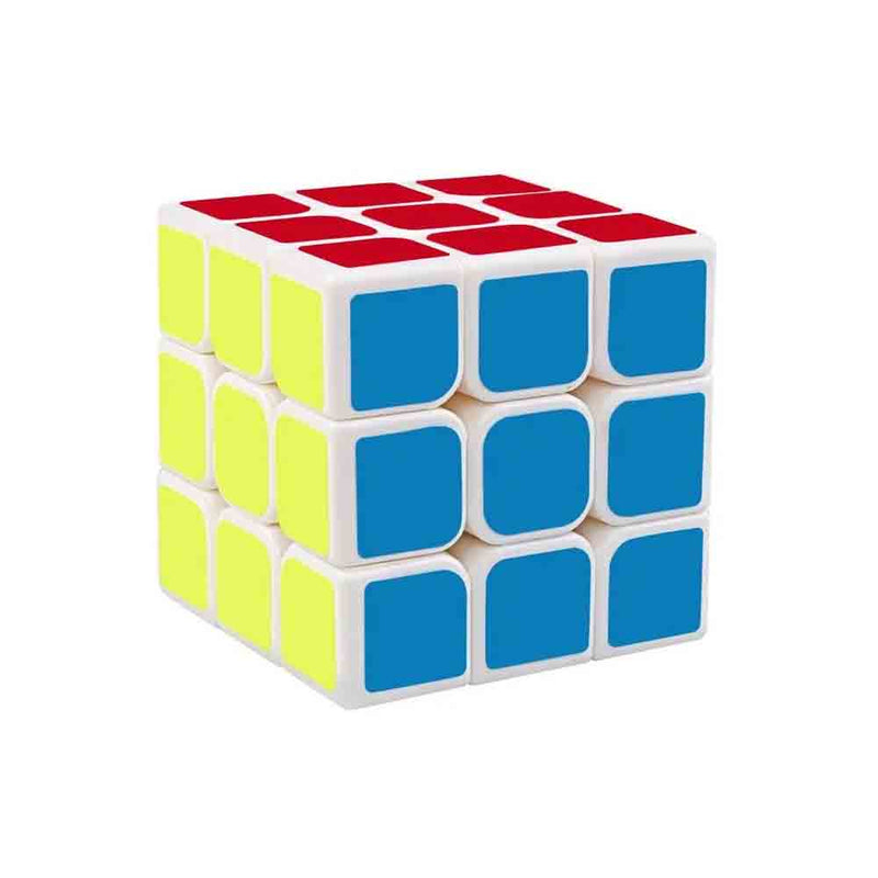 Cubo Mágico Colorido 3x3x3 Bordas Arredondadas Branco