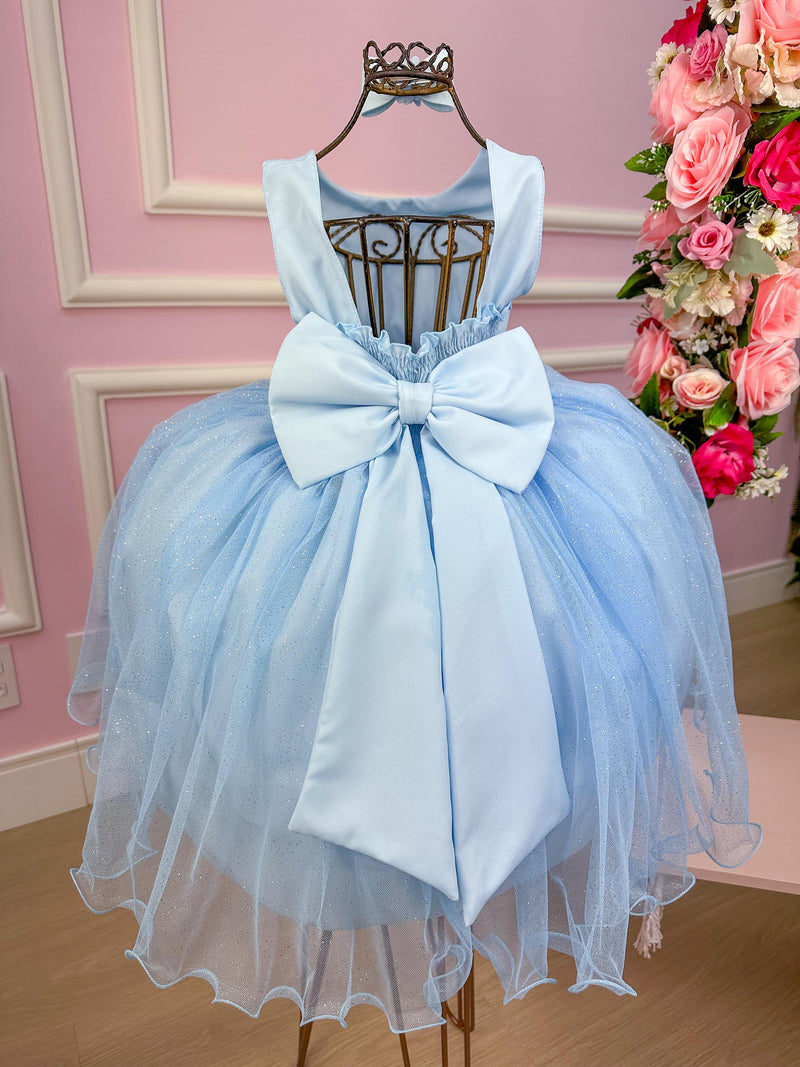 Vestido Princesa Belli Azul Bebe Jardim Encantado (VESTBLLIJRDENCAZLBB)