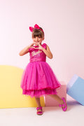 Vestido Princesa Belli Tematico Barbie Girls (VESTPRNTMBRBGRLS)