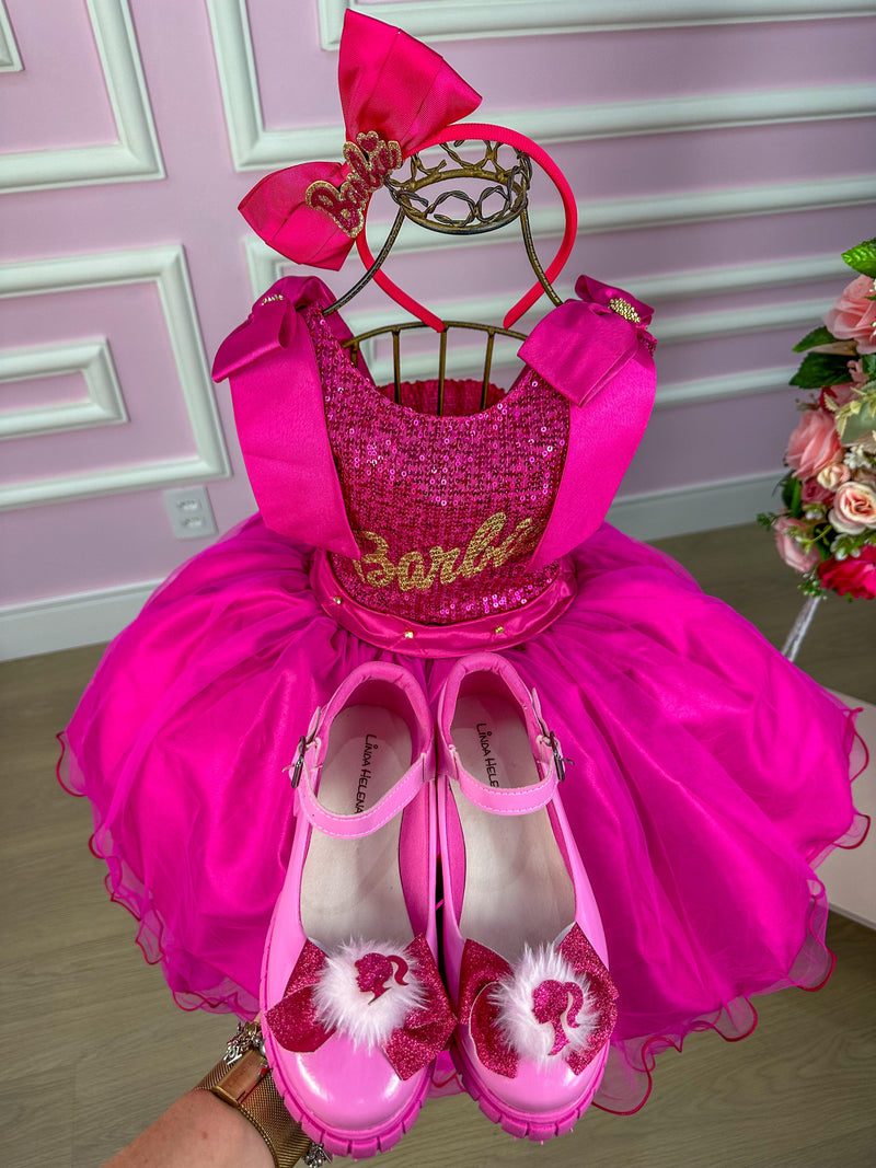 Vestido Princesa Belli Tematico Barbie Girls (VESTPRNTMBRBGRLS)