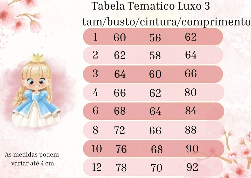 Vestido Tematicos Luxo Princesas Disney Rosa Manga Tule (VESTTMCLXPRNCDNRSMNGTL)