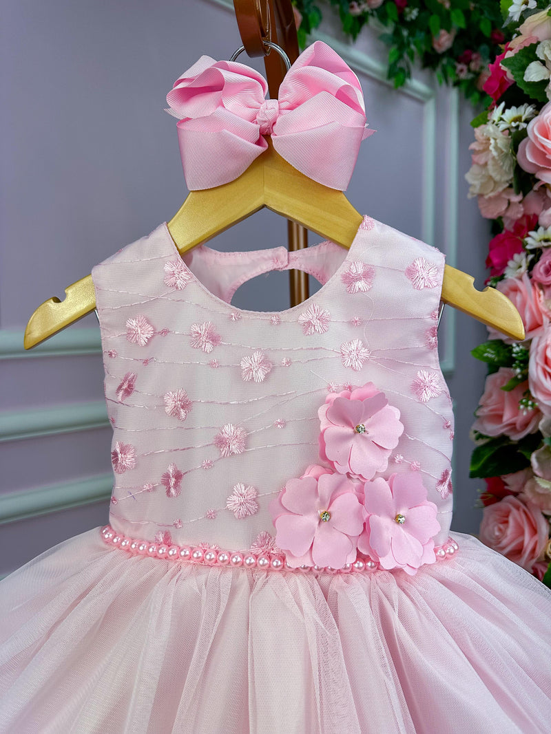 Vestido Vila Lele Jardim Encantado Flora Rosa Bebe (VESTVLLLJRDENCFLRRSBB)