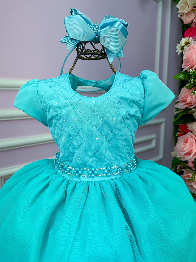 Vestido Vila Lele Alana Verde Tiffany (VESTVLEAZLTINY)