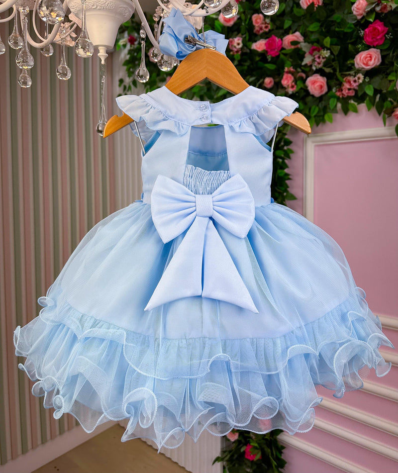 Vestido Vila Lele Borboletas Bebe/Baby Ana Clara Azul Bebe (VSTDVILALLBBBBACB)