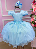 Vestido Vila Lele Jardim das Borboletas Eliana Azul Bebe (VESLELIAZLBB)