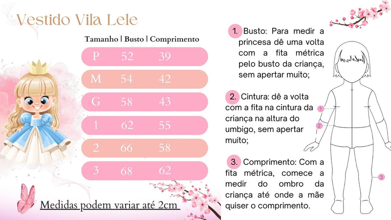 Vestido Vila Lele Jardim das Borboletas Baby Liz Lilas (VESTLIZLILAS)