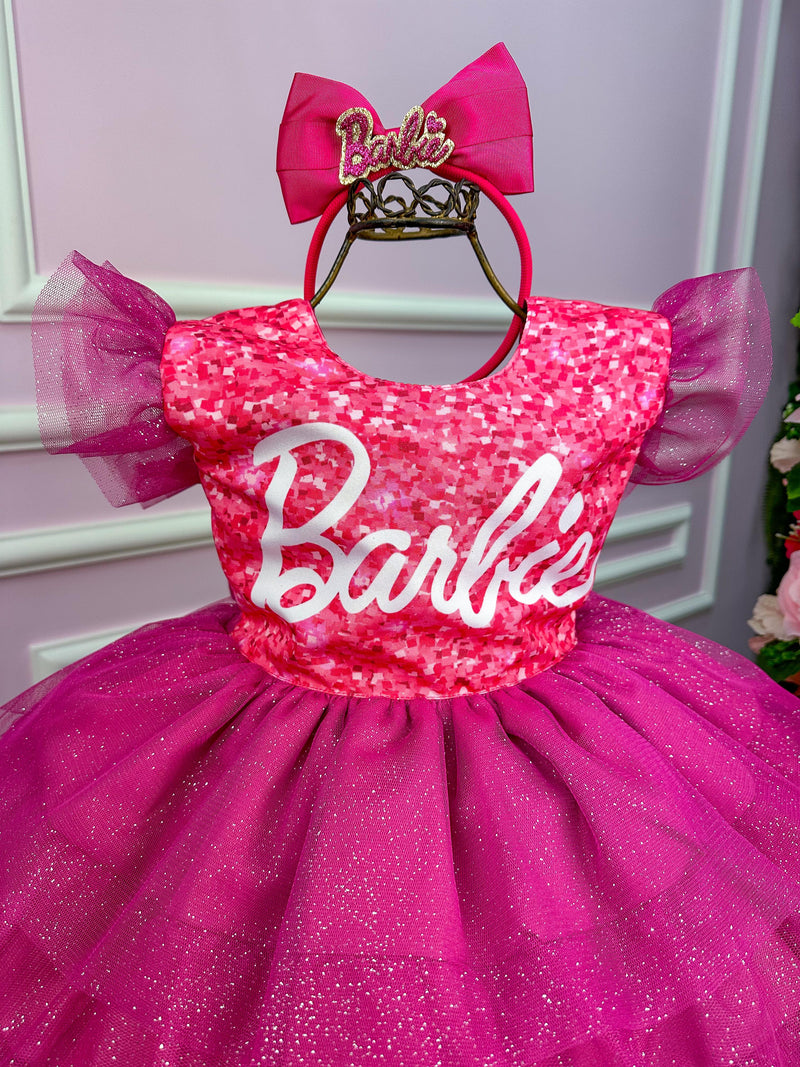 Vestido Ysa Kids Barbie Luxinho Pink (VESTYKIDSLXNHOPNK)