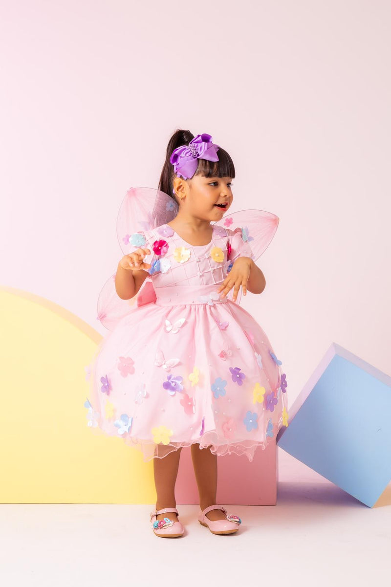 Vestido Ysa Kids Jardim Encantado Rosa (VESTYSAKDJRENCRS)