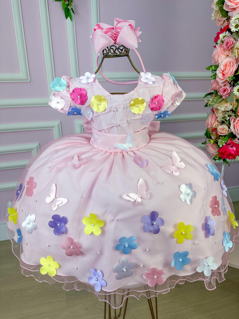 Vestido Ysa Kids Jardim Encantado Rosa (VESTYSAKDJRENCRS)