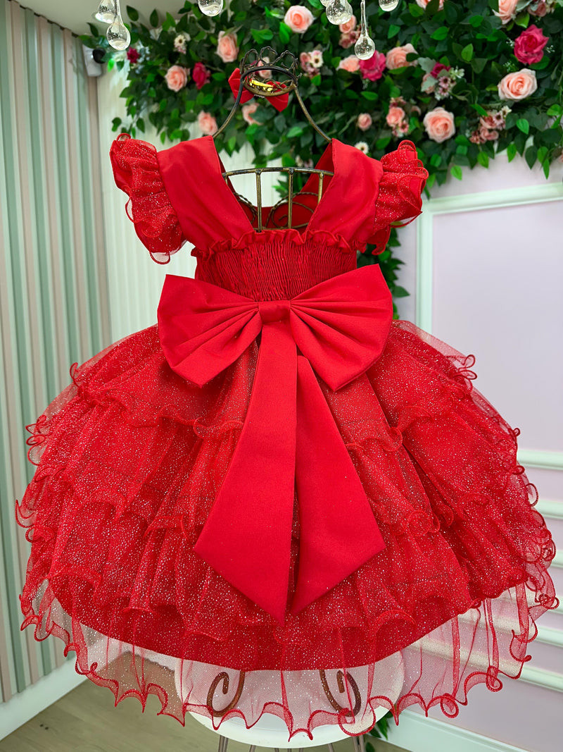 Vestido Ysa Kids Belinda Vermelho (VESTYSAKDSBLNVRML)