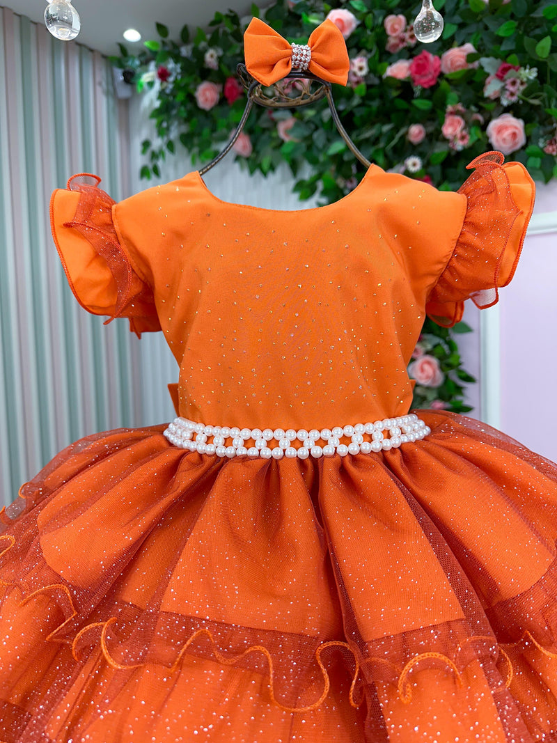 Vestido Ysa Kids Belinda Terracota (VESTYSAKDSBLTRRCTA)