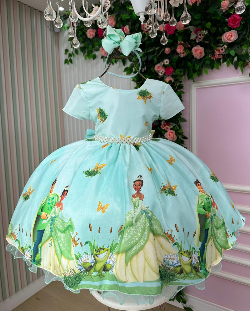 Vestido Tematicos da Gigi A Princesa e o Sapo - Tiana TAMANHO:4;Cor:Madang (VESTTMCDGGPRNSPT4)