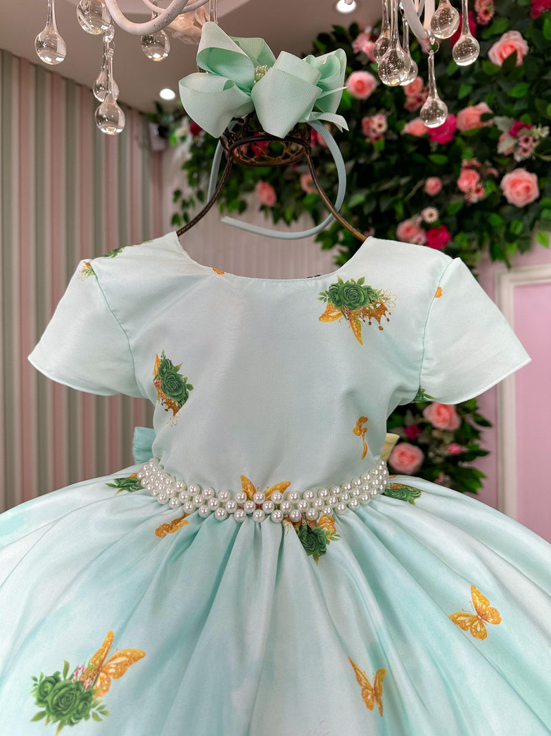 Vestido Tematicos da Gigi A Princesa e o Sapo - Tiana TAMANHO:4;Cor:Madang (VESTTMCDGGPRNSPT4)