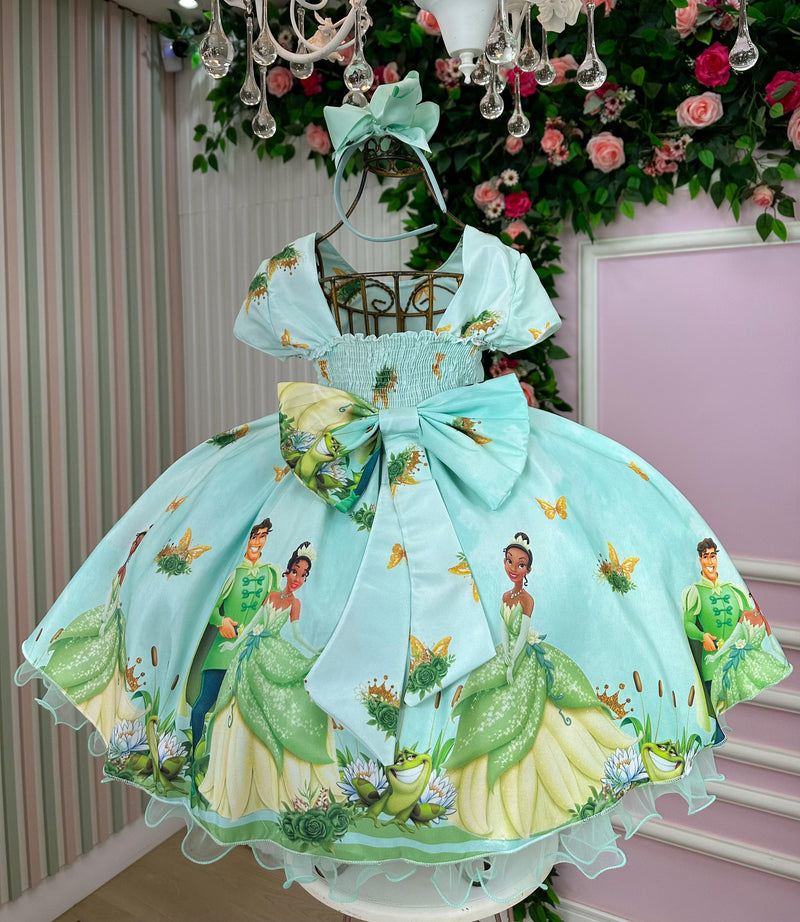 Vestido Tematicos da Gigi A Princesa e o Sapo - Tiana TAMANHO:4;Cor:Madang (VESTTMCDGGPRNSPT4)