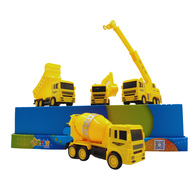 Kit Construtor com 4 caminhões (ST-0417)