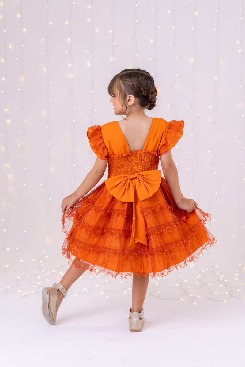 Vestido Ysa Kids Belinda Terracota (VESTYSAKDSBLTRRCTA)