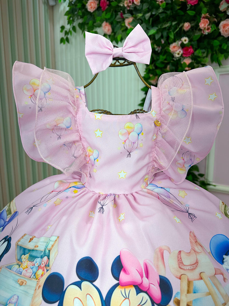 Vestido Temáticos Kids Turma Mickey Mouse Baby Disney (VESTTMCKDSTRMMCMSBBDNY)