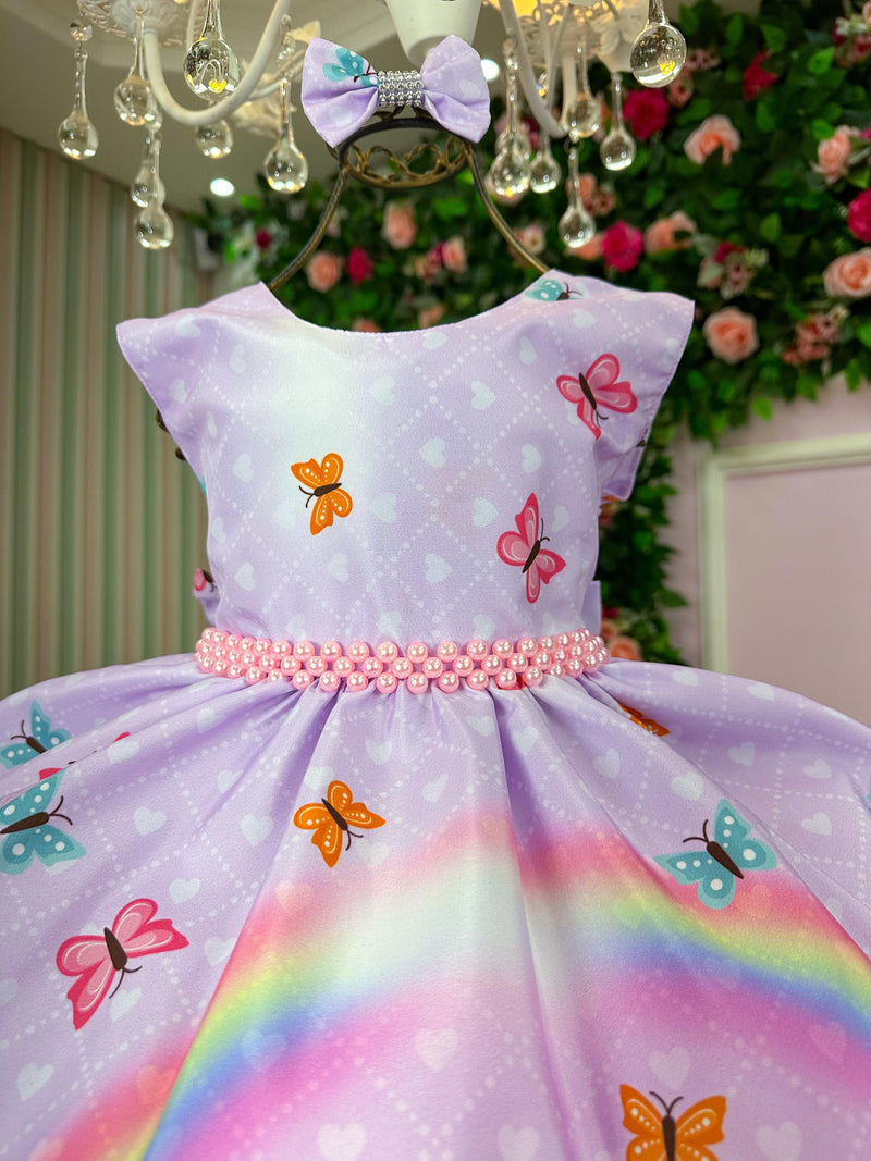 Vestido Tematicos Ysa Kids Dora Aventureira Lilas (VESTTMCYSAKDSDRAVTLL)