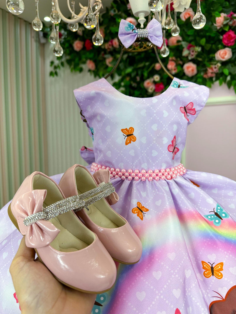 Vestido Tematicos Ysa Kids Dora Aventureira Lilas (VESTTMCYSAKDSDRAVTLL)