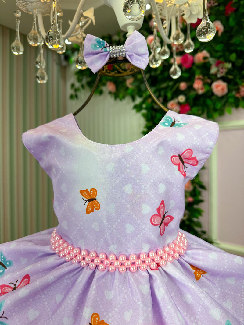 Vestido Tematicos Ysa Kids Dora Aventureira Lilas (VESTTMCYSAKDSDRAVTLL)