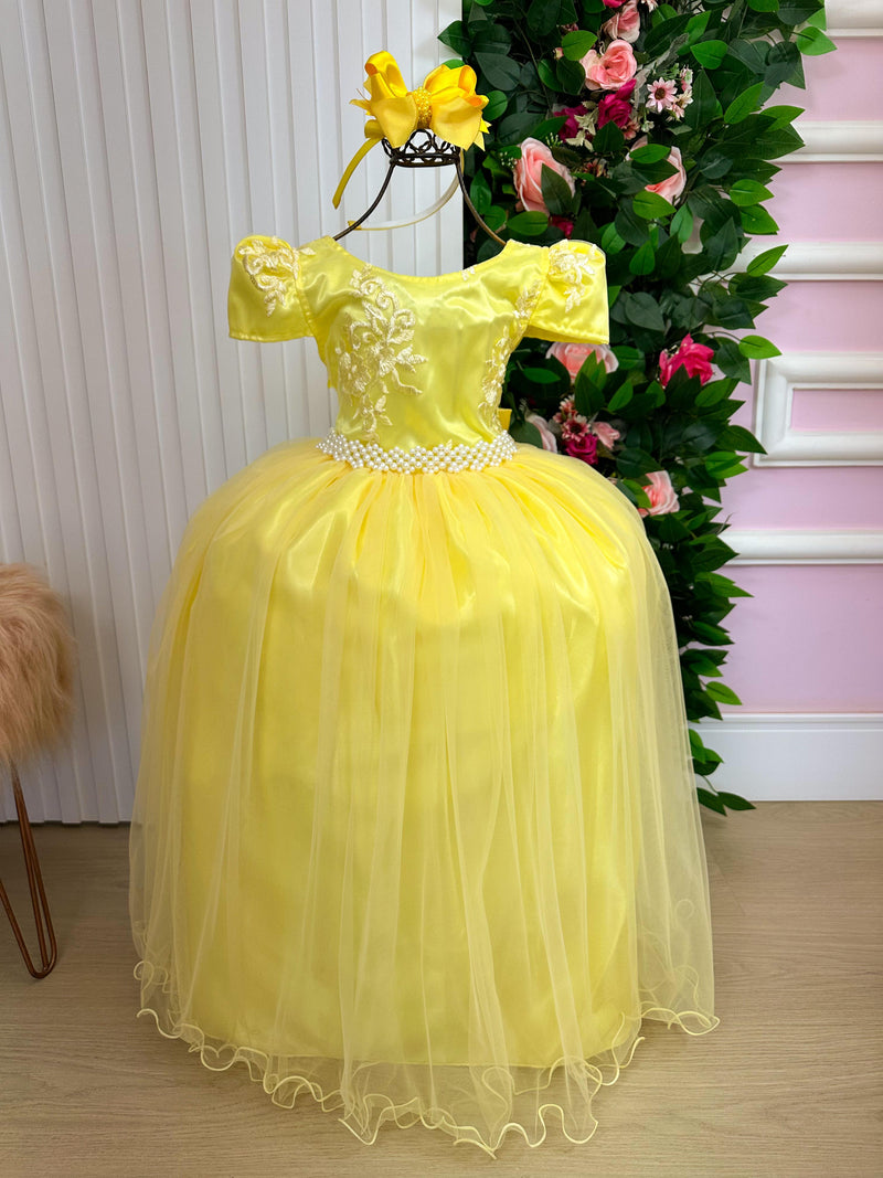 Vestido Enjoy Longo Jaqueline Amarelo (VESTWNJLNGRELOJAQ)