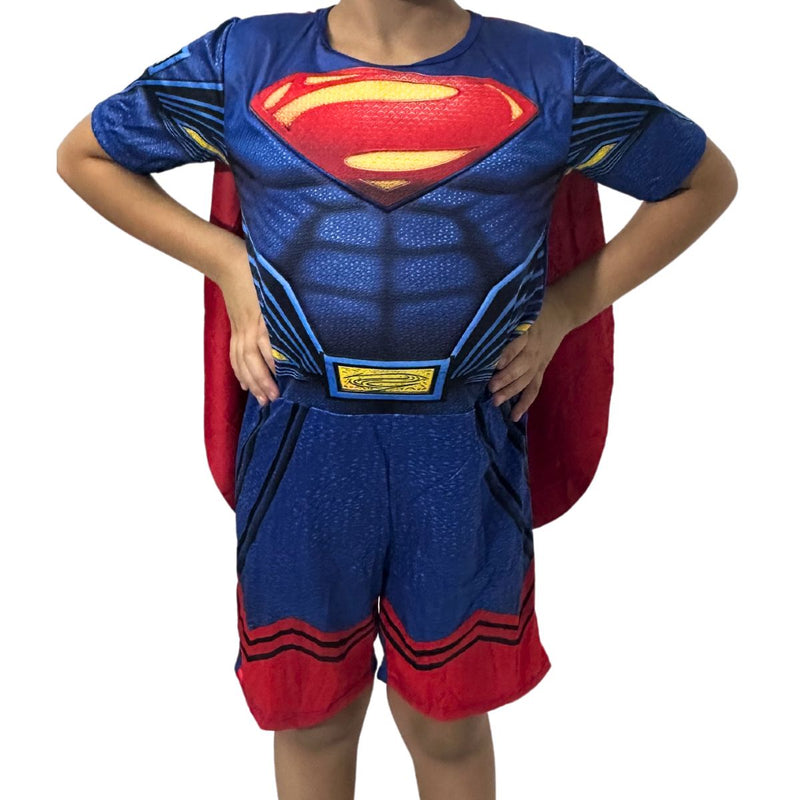 Fantasia Infantil SuperMan Acompanha a Máscara de E.V.A. (1070AZ)