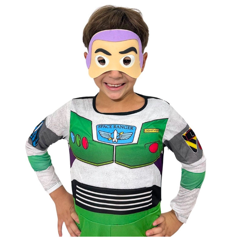 Fantasia Infantil Buzz Lightyear Acompanha a Máscara de E.V.A. (1050VD)