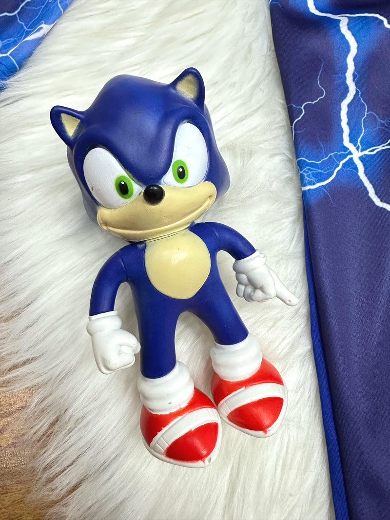 Fantasia Infantil Sonic Acompanha a Máscara de E.V.A. e Escolha o Acessório (1020AZ)