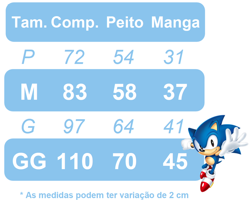 Fantasia Infantil Sonic Acompanha a Máscara de E.V.A. e Escolha o Acessório (1020AZ)