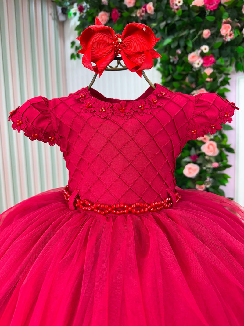 Vestido Menina Bonita Evelyn Vermelho (VESTMNBNEVLYVERM)