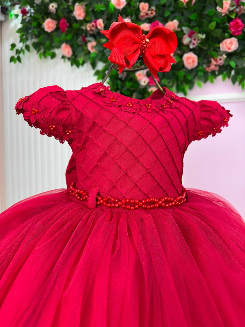 Vestido Menina Bonita Evelyn Vermelho (VESTMNBNEVLYVERM)