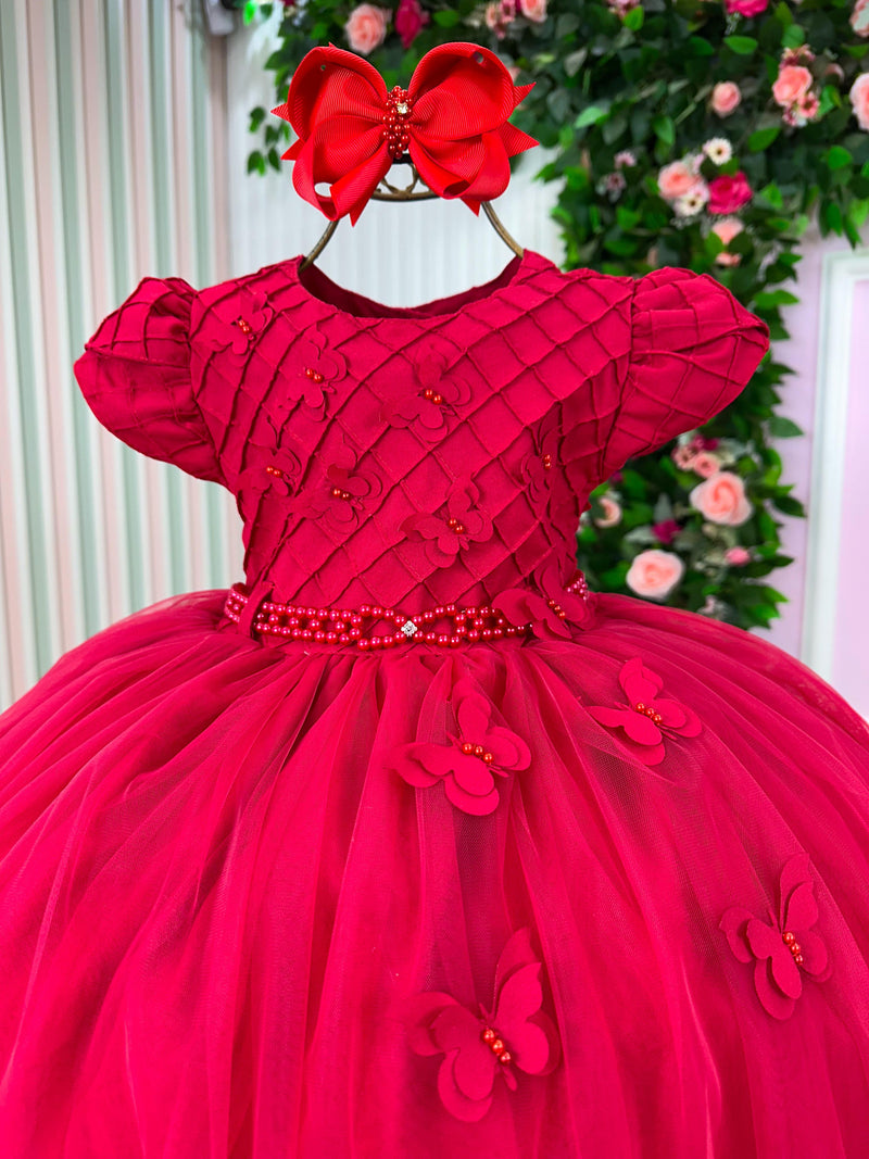 Vestido Menina Bonita Yasmin Vermelho (VESTMNBNYASVER)